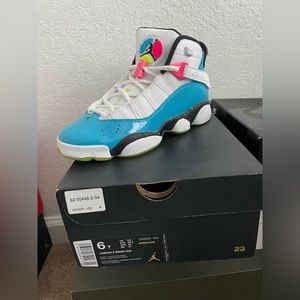 Jordan 6 rings, worn once, great condition still in box